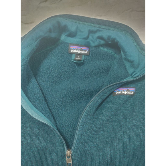 Women's Patagonia Better Sweater 1/4 Zip Fleece Pullover Dark Teal Size S - Picture 3 of 11